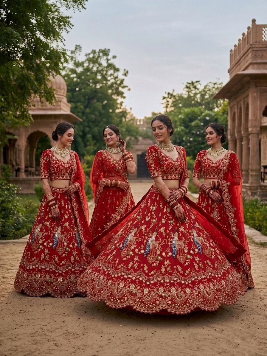 4 Meter Flare Fox Georgette Lehenga Adorned with Sequins Embroidery, Cancan and Canvas Patta*