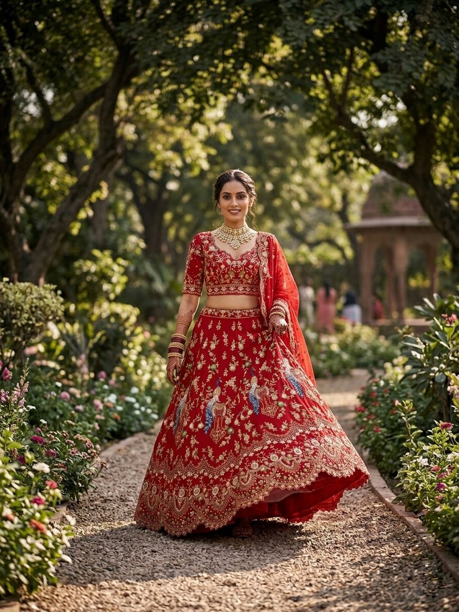 4 Meter Flare Fox Georgette Lehenga Adorned with Sequins Embroidery, Cancan and Canvas Patta*
