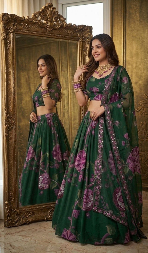 🌟 *Premium Faux Georgette Lehenga* 🌟