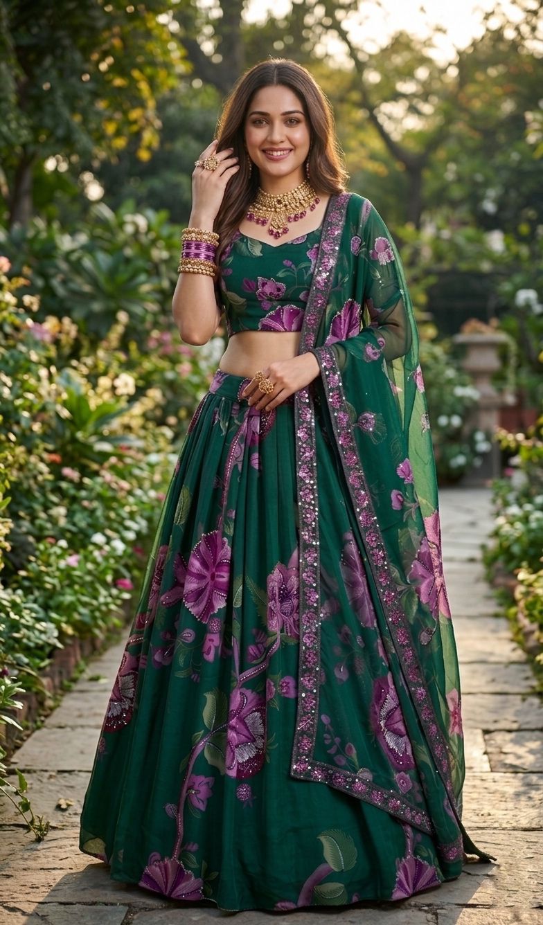 🌟 *Premium Faux Georgette Lehenga* 🌟