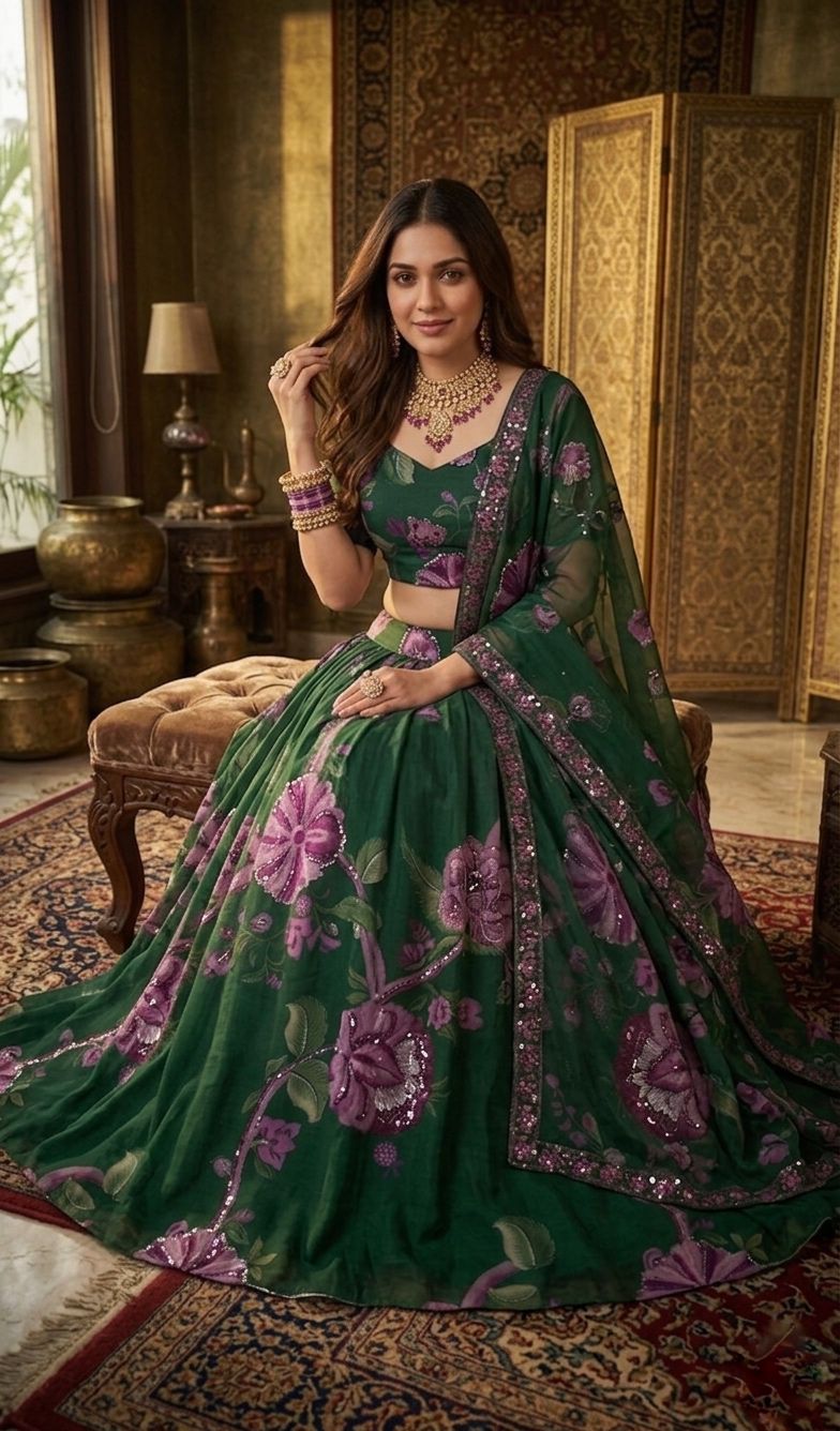🌟 *Premium Faux Georgette Lehenga* 🌟
