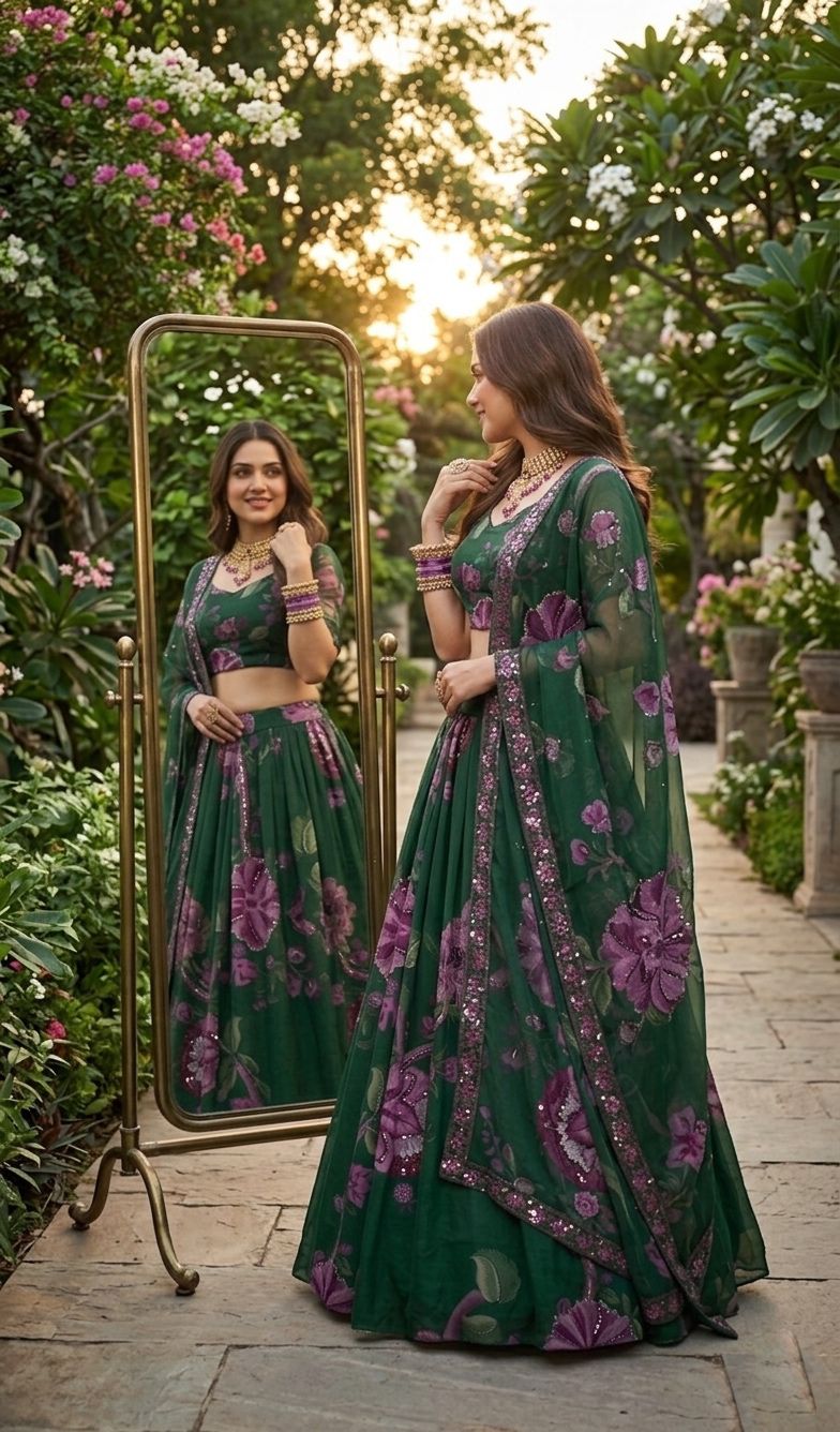 🌟 *Premium Faux Georgette Lehenga* 🌟