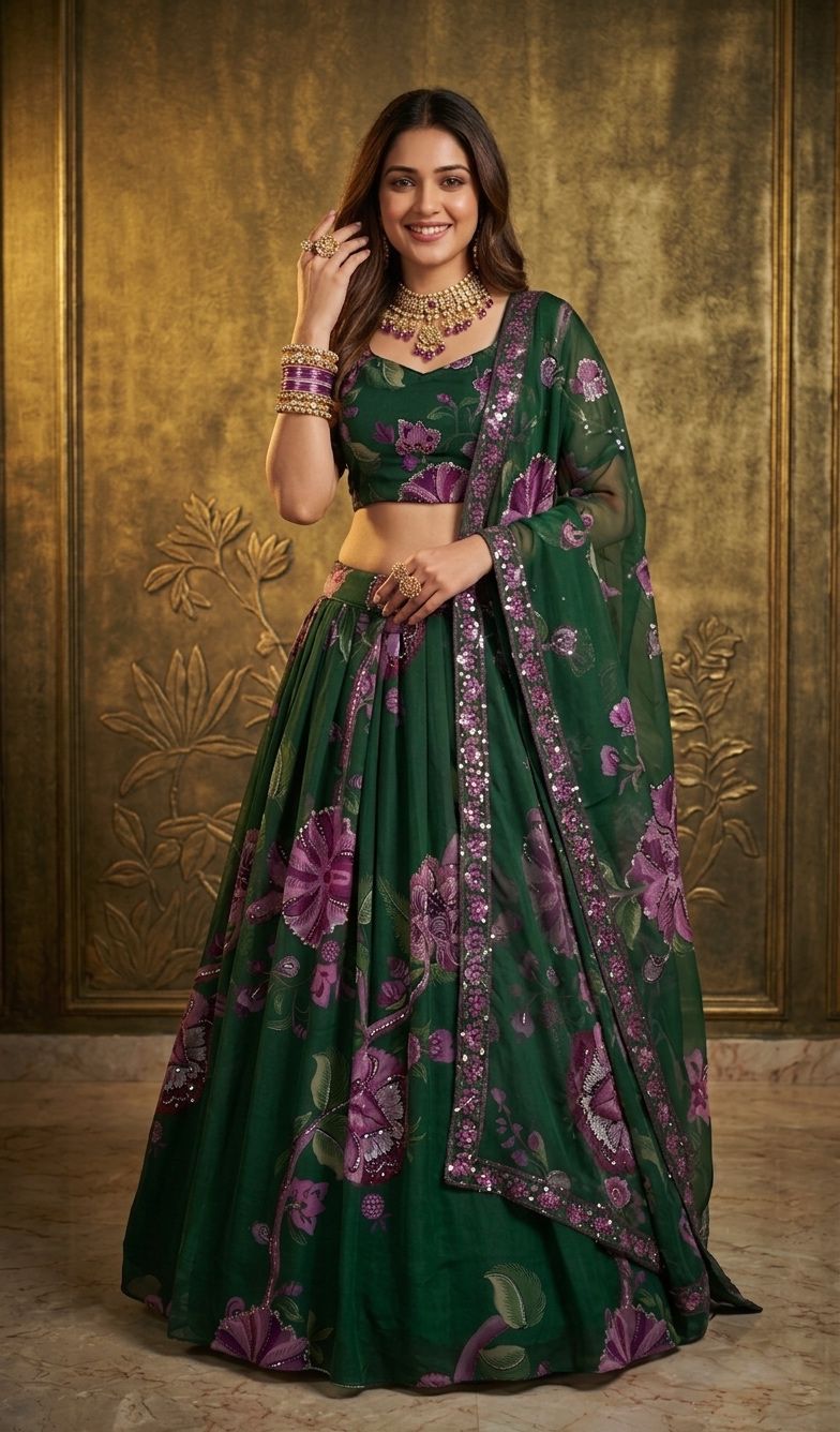 🌟 *Premium Faux Georgette Lehenga* 🌟