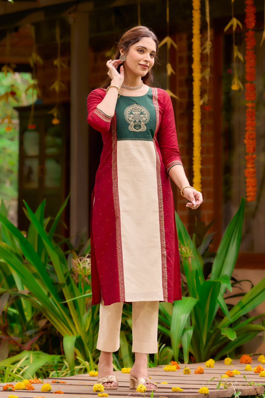 🥰 NEW LAUNCHING  2 PIECE  SUIT SET WITH BEAUTIFUL YOKE IN EMBROIDERY 🪡 💖